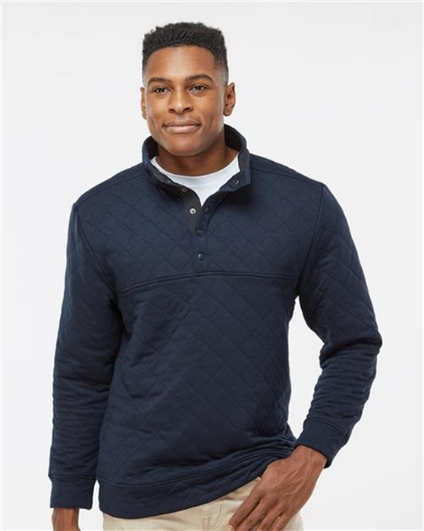 J. America - Quilted Snap Pullover - 8890