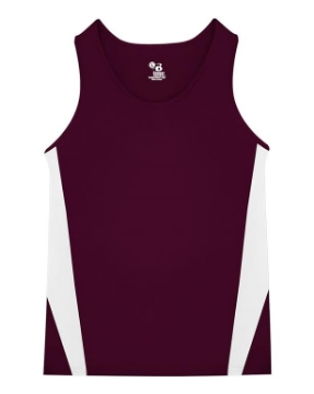Maroon/ White