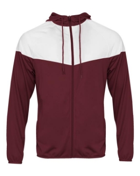 Maroon/ White