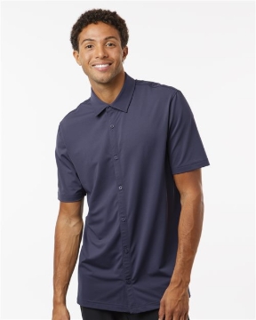 Adidas - Men's Full Button Down Short Sleeve Shirt - A595