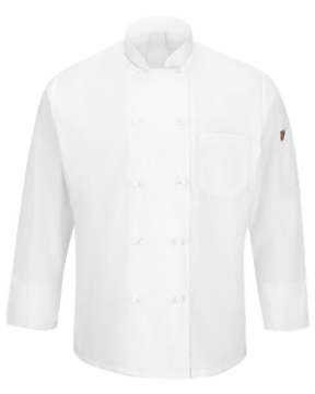 Chef Designs - Mimix™ Ten Knot Button Chef Coat with OilBlok - 044X
