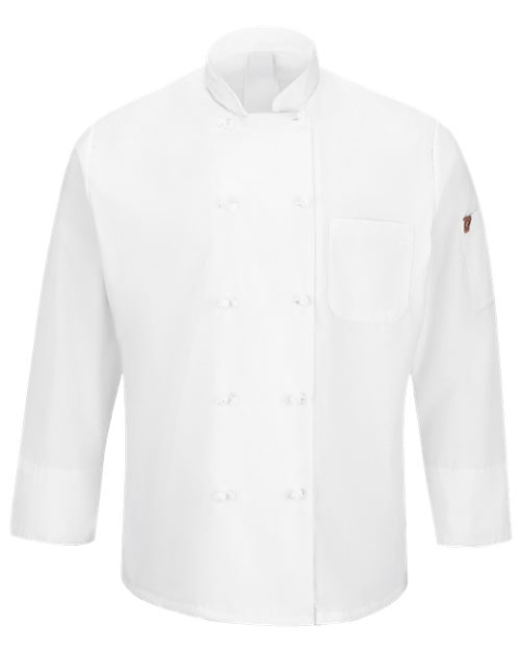 Chef Designs - Mimix™ Ten Knot Button Chef Coat with OilBlok - 044X