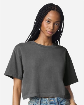 American Apparel - Women's Garment-Dyed Heavyweight Cropped Tee - 1302GD
