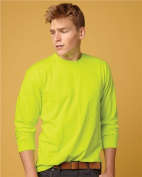 Bayside - Men's USA-Made 50/50 Long Sleeve T-Shirt - 1715