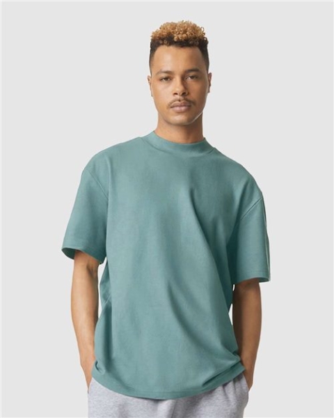 American Apparel - Unisex Pique Mockneck Tee - 1PQ