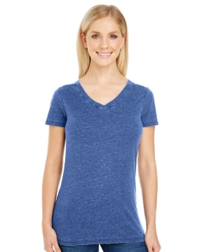 Threadfast Apparel - Women's Vintage Dye V-Neck T-Shirt - 208B