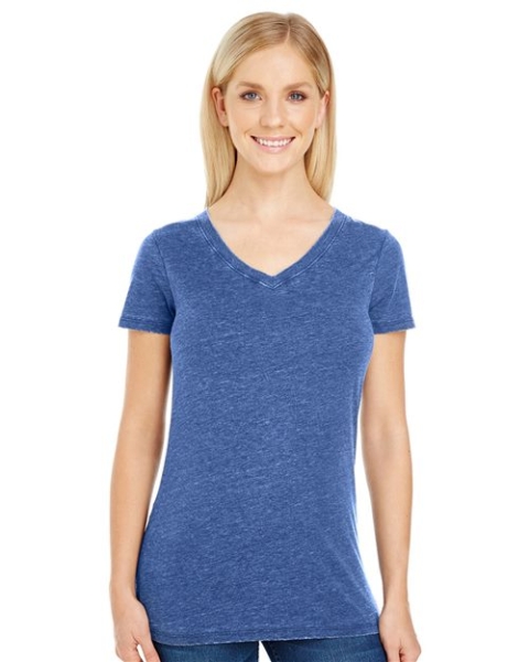 Threadfast Apparel - Women's Vintage Dye V-Neck T-Shirt - 208B