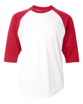Badger - Youth B-Core Three-Quarter Sleeve Baseball T-Shirt - 2133