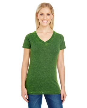 Threadfast Apparel - Women's Cross Dye V-Neck T-Shirt - 215B