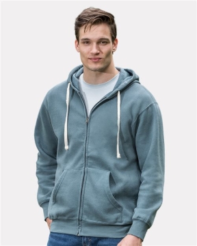 MV Sport - Unisex Vintage Fleece Full-Zip Hooded Sweatshirt - 22132