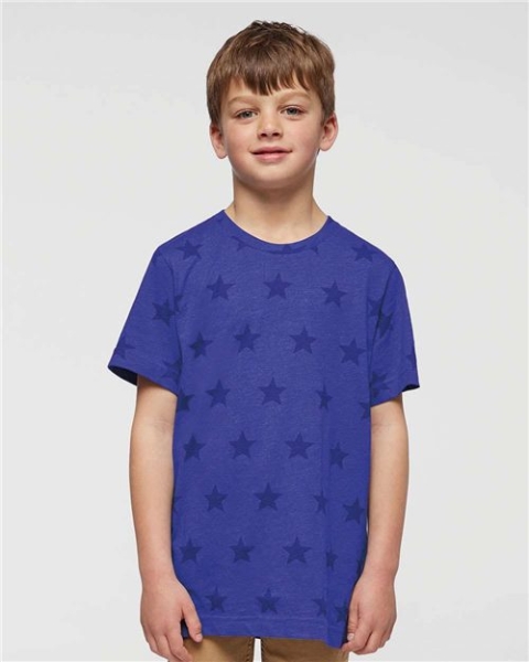 Code Five - Youth Star Print Tee - 2229
