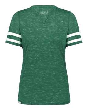 Dark Green Heather/ White