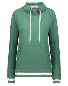 Dark Green Heather/ White