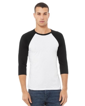 BELLA + CANVAS - Unisex Three-Quarter Sleeve Baseball Tee - 3200