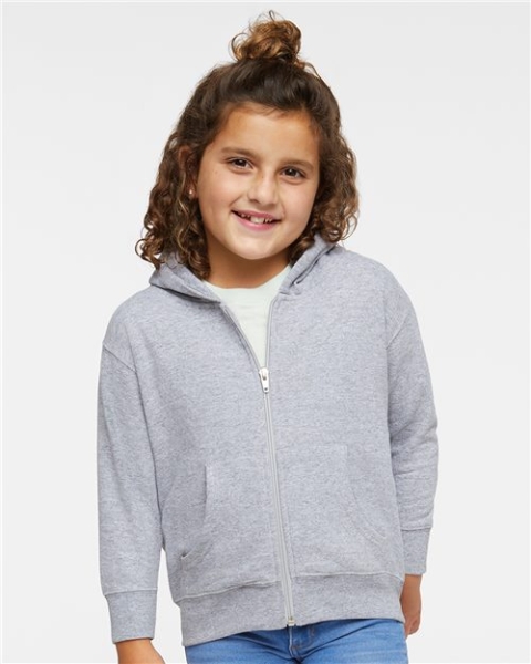 Rabbit Skins - Toddler Full-Zip Fleece Hoodie Sweatshirt - 3346