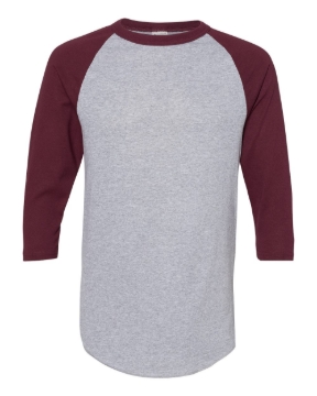 Athletic Heather/ Maroon