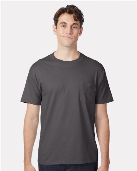 Hanes - Men's Beefy-T® Pocket T-Shirt - 5190