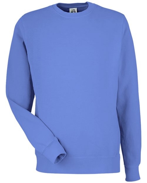 J. America - Unisex Pigment-Dyed Fleece Crewneck Sweatshirt - 8731
