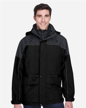 North End - Men's 3-in-1 Two-Tone Parka - 88006