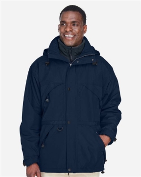 North End - Men's 3-in-1 Parka with Dobby Trim - 88007