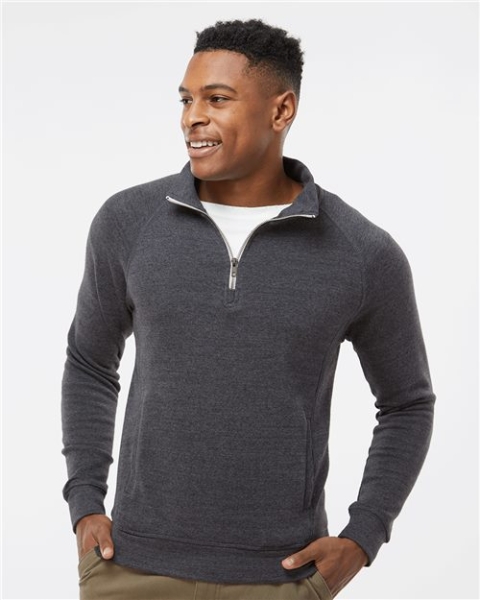 J. America - Men's Triblend Quarter-Zip Sweatshirt - 8869