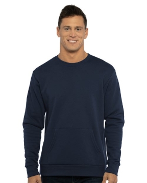 Next Level - Unisex Santa Barbara Pocket Crewneck Sweatshirt - 9001