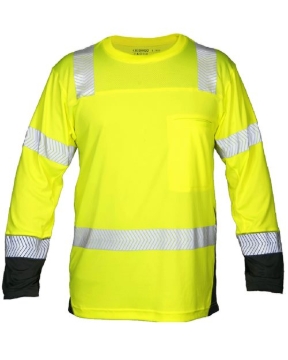 Kishigo - Unisex Premium Black Series® Cool Touch Class 3 Long Sleeve T-Shirt - 9177