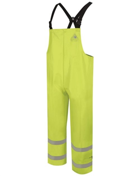 Bulwark - Men's Hi-Visibility Flame-Resitant Rain Bib Overall - 13 oz. - BXN6