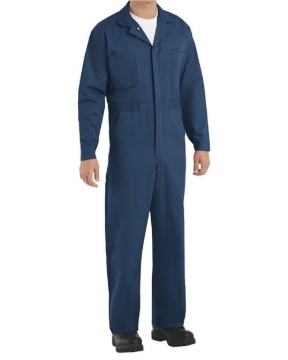 Red Kap - Men's Tall Button-Front Cotton Coverall - CC16T