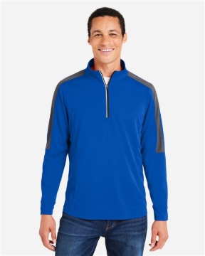 CORE365 - Men's Market Snag Protect Mesh Colorblock Quarter-Zip Pullover - CE404