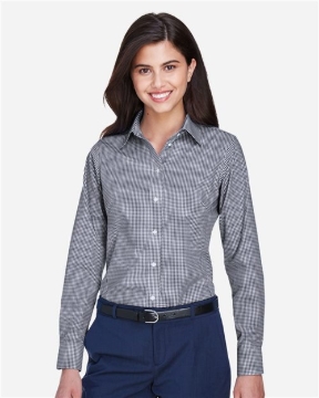 Devon & Jones - Women's Crown Collection® Gingham Check Woven Dress Shirt - D640W