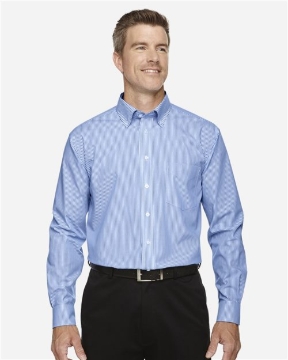 Devon & Jones - Men's Crown Collection® Banker Stripe Woven Dress Shirt - D645