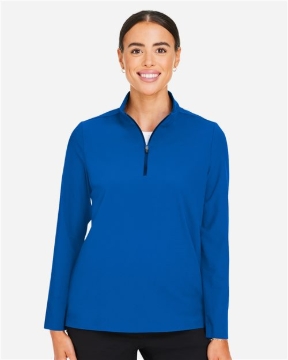 Devon & Jones - Women's CrownLux Performance® Windsor Welded Quarter-Zip Pullover - DG410W