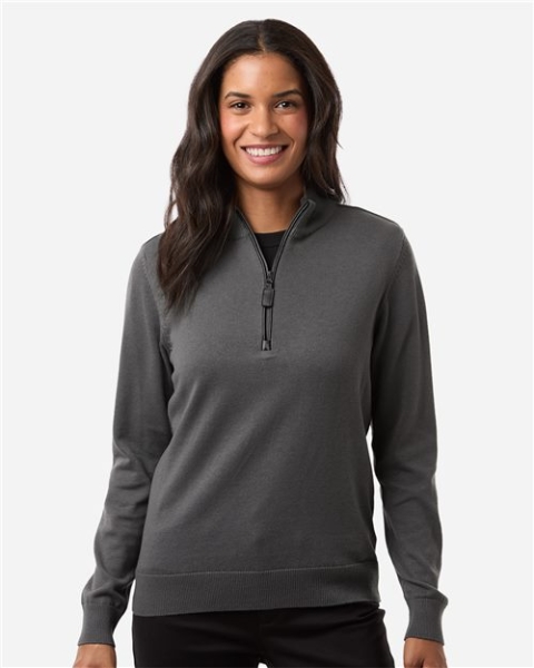 Devon & Jones - Women's New Classics Quarter-Zip Sweater - DG446W