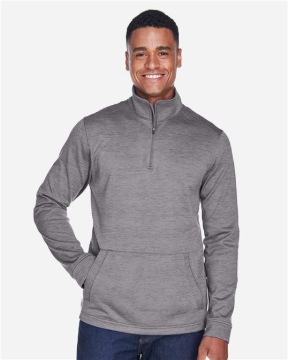 Devon & Jones - Men's Newbury Mélange Fleece Quarter-Zip Pullover - DG798