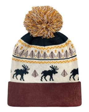 Fairisle Moose/ Brown