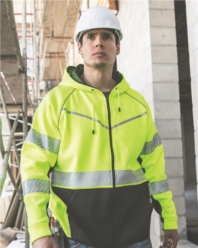 Kishigo - Unisex Premium Black Series® Full-Zip Hooded Sweatshirt - JS150