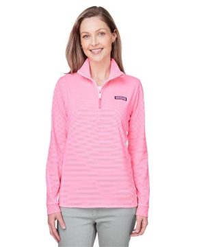 vineyard vines - Women's Microstripe Sankaty Half-Zip Pullover - K002521