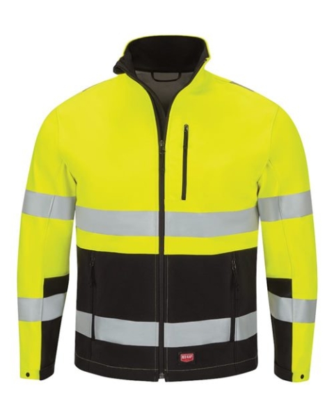 Red Kap - Men's Hi-Visibility Soft Shell Jacket - JY34