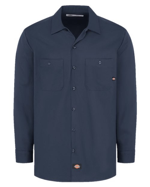 Dickies - Men's Industrial Cotton Long Sleeve Work Shirt - L307