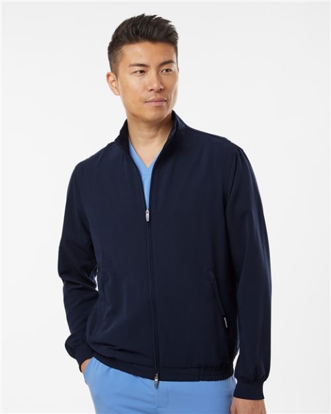 Jaanuu - Men's Wolfe Everyday Full-Zip 6-Pocket Scrub Jacket - M60001