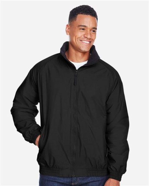 Harriton - Unisex Fleece Lined Nylon Jacket - M740