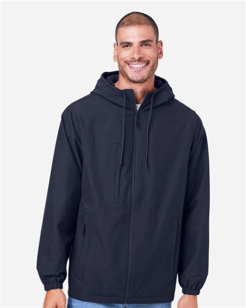 Harriton - Unisex Flex Twill Hooded Jacket - M73