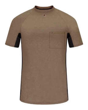 Bulwark - Men's FR Two-Tone Base Layer with Concealed Chest Pocket- EXCEL FR - MPS4