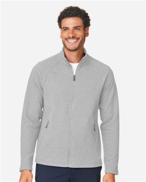 North End - Men's Spirit Textured Full-Zip - NE727