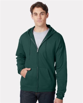 Hanes - Unisex EcoSmart® Full-Zip Hooded Sweatshirt - P180