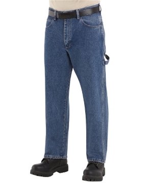 Bulwark - Men's Flame Resistant Pre-Washed Denim Dungaree - PEJ8