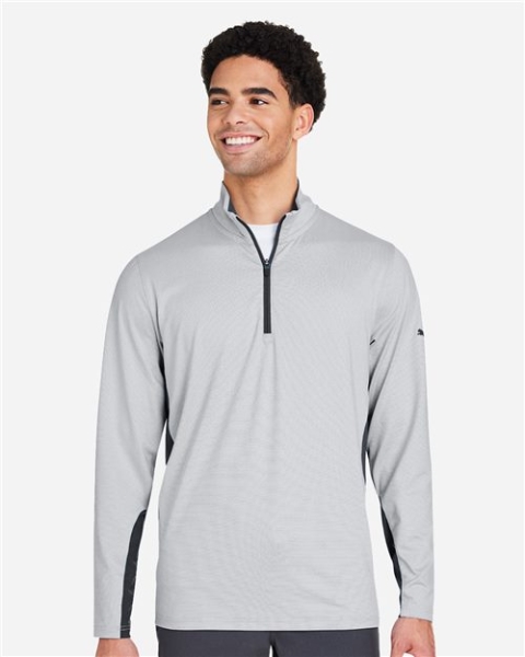 Puma Golf - Men's Mesa Stripe Quarter-Zip Pullover - PG410