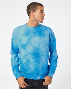 Independent Trading Co. - Unisex Midweight Tie-Dyed Crewneck Sweatshirt - PRM3500TD
