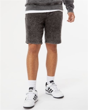 Independent Trading Co. - Unisex Mineral Wash Fleece Shorts - PRM50STMW